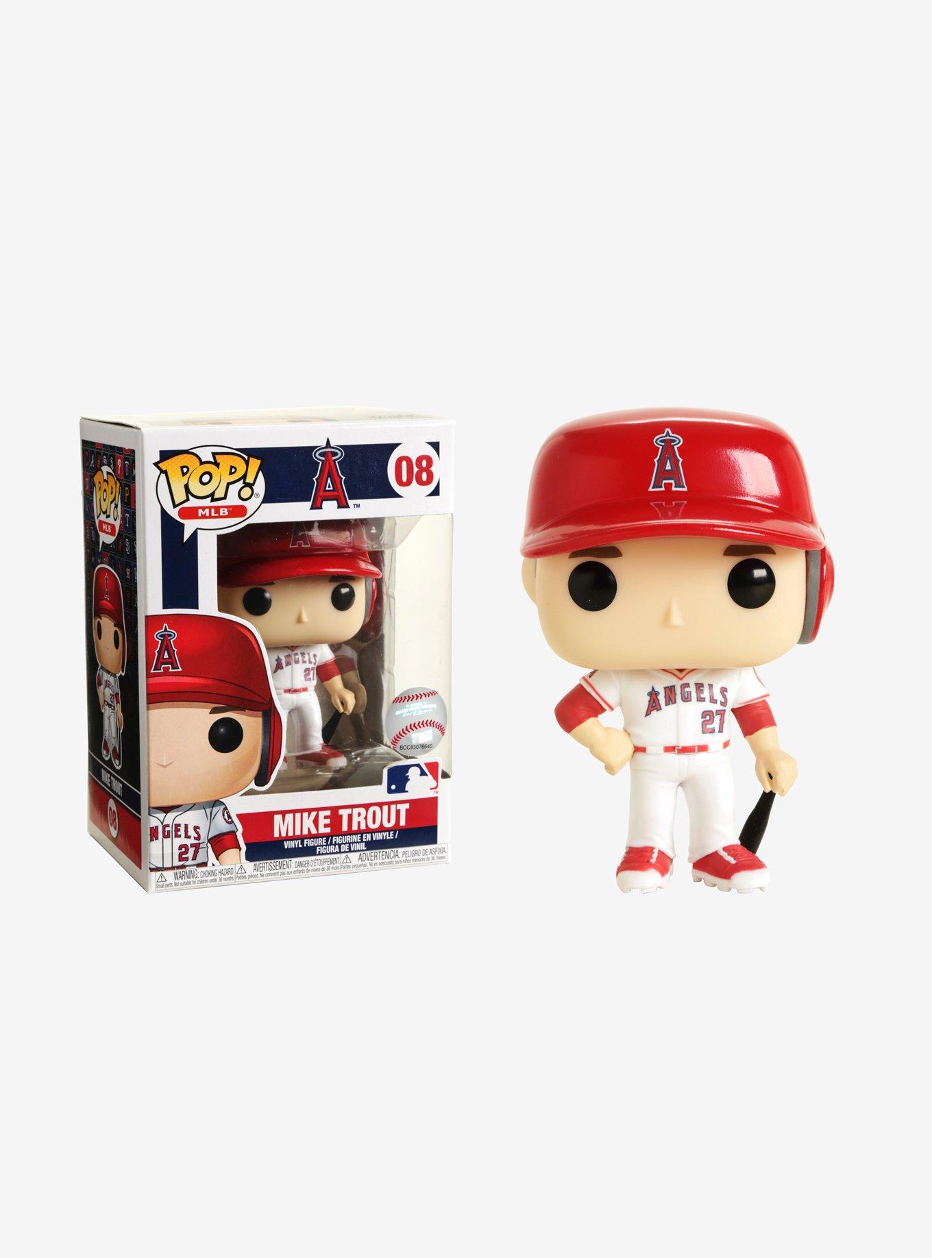 Mike Trout Signed Angels #08 Funko Pop! Vinyl Figure (PSA COA)