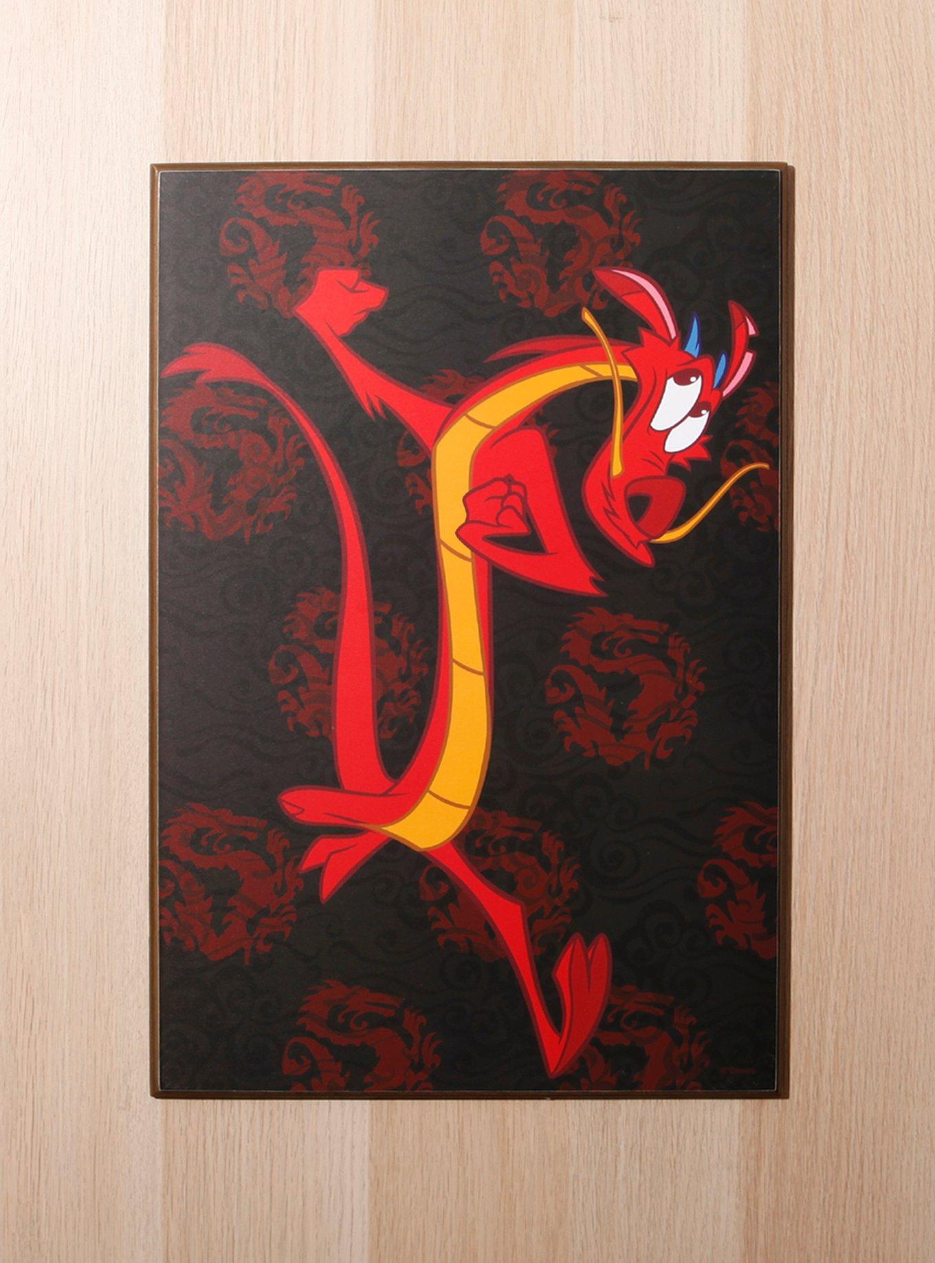 Disney Mulan Mushu Wood Wall Art, , hi-res