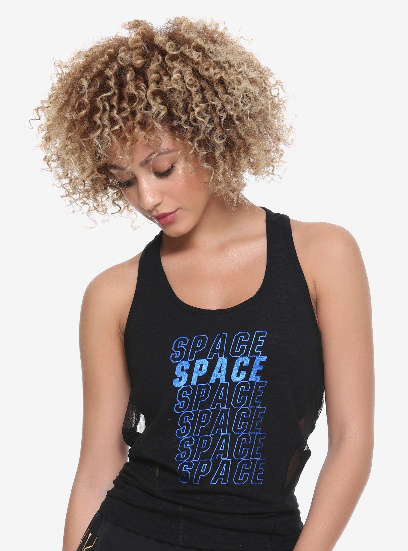 Her Universe Marvel Avengers: Infinity War Space Stone Active Tank Top, BLACK, hi-res