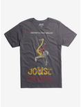 Joust Ostrich Crossing Ringer T-Shirt, GREY, hi-res
