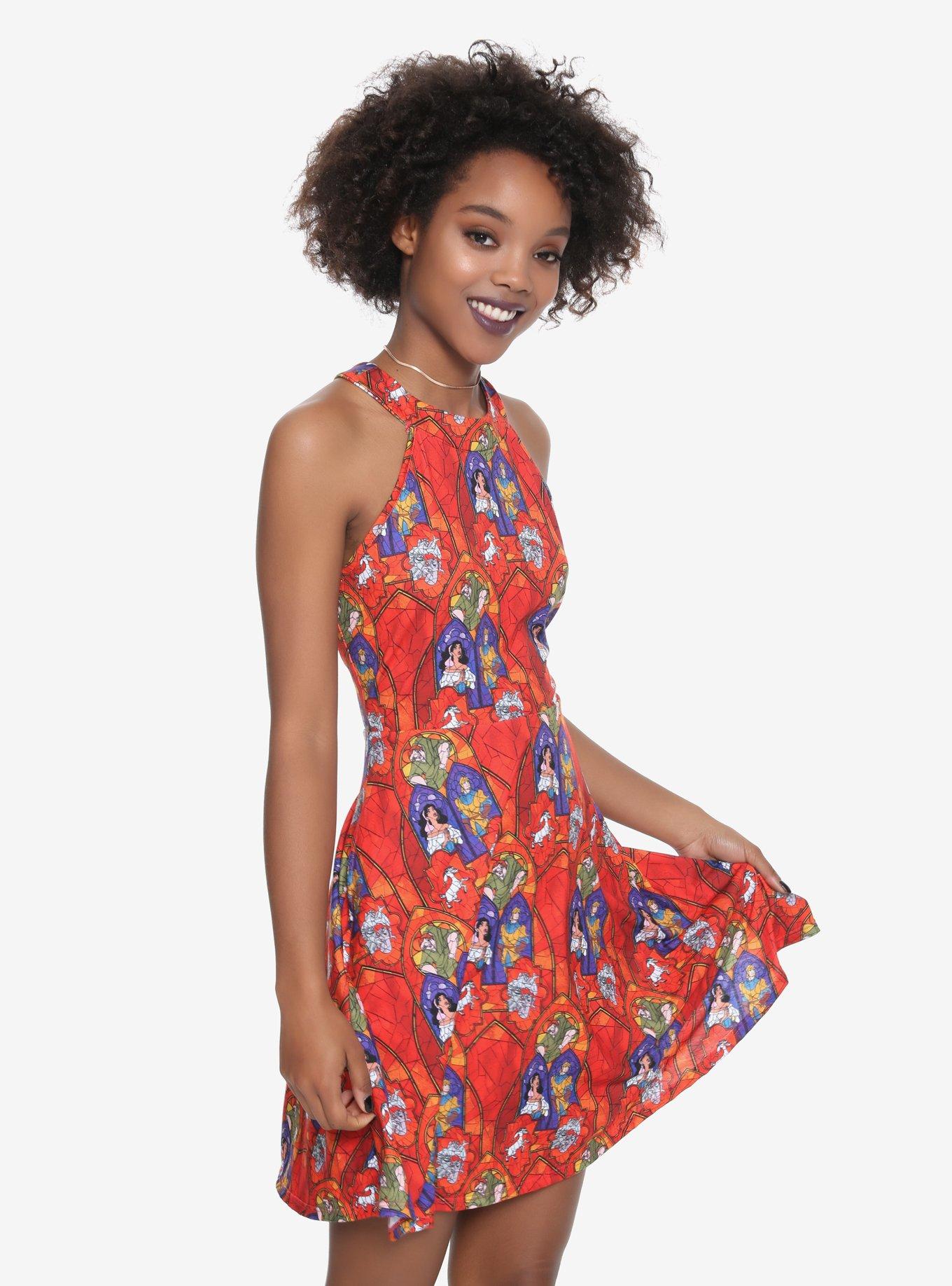 Disney The Hunchback Of Notre Dame Goddess Dress, RED, hi-res