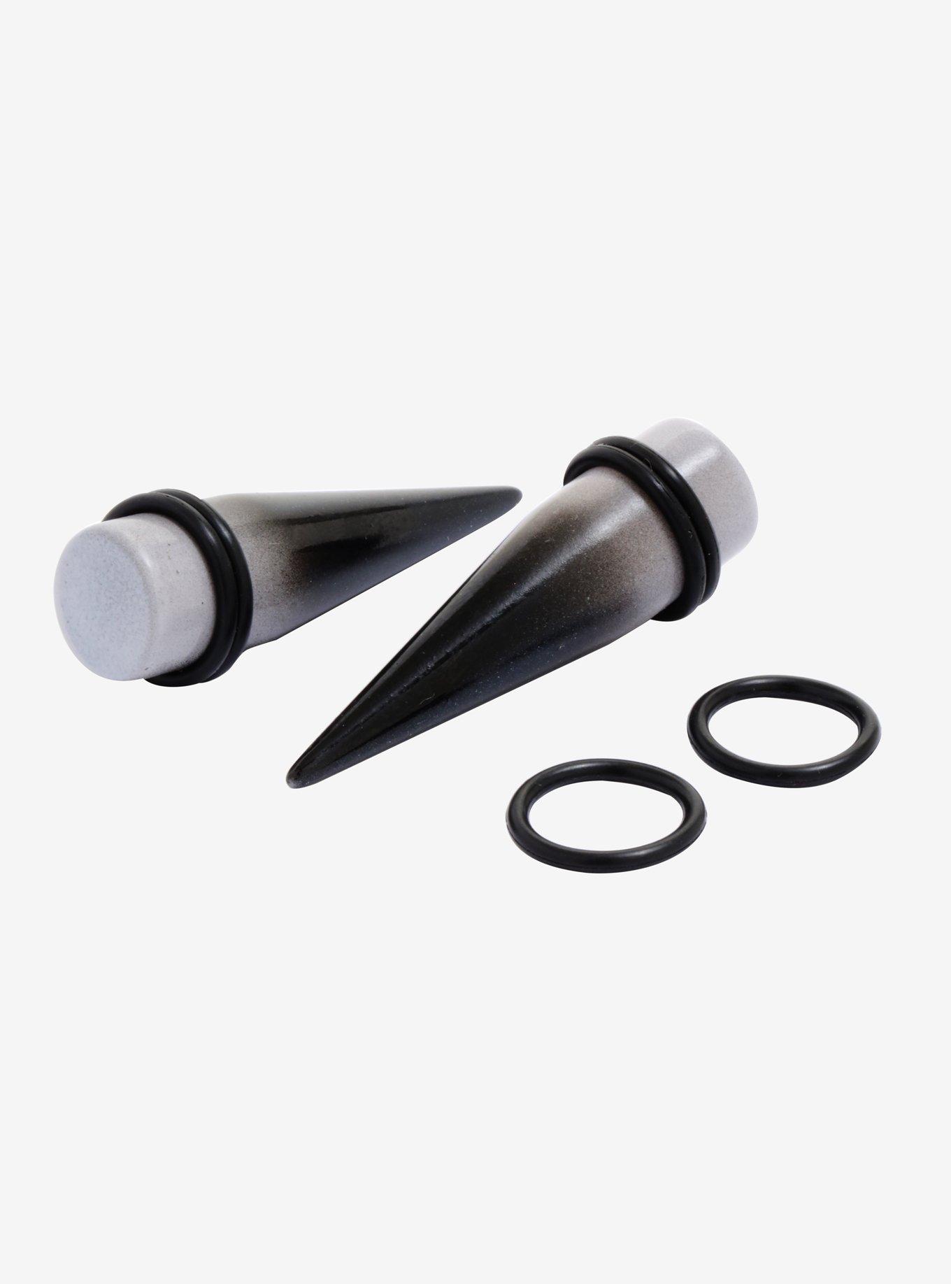 Acrylic Grey & Black Ombre Taper 2 Pack, MULTI, hi-res