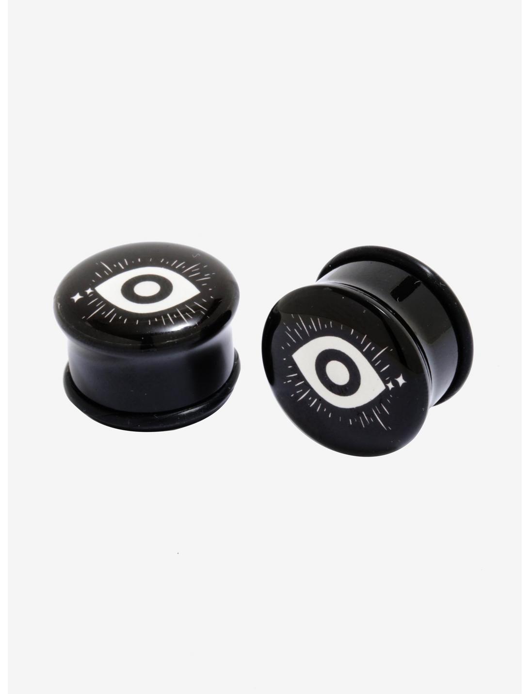 Acrylic Eye Black Plug 2 Pack, MULTI, hi-res