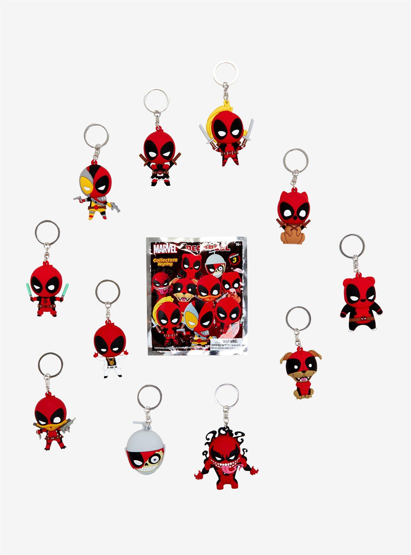 Marvel Deadpool Series 3 Blind Bag Figural Key Chain, , hi-res