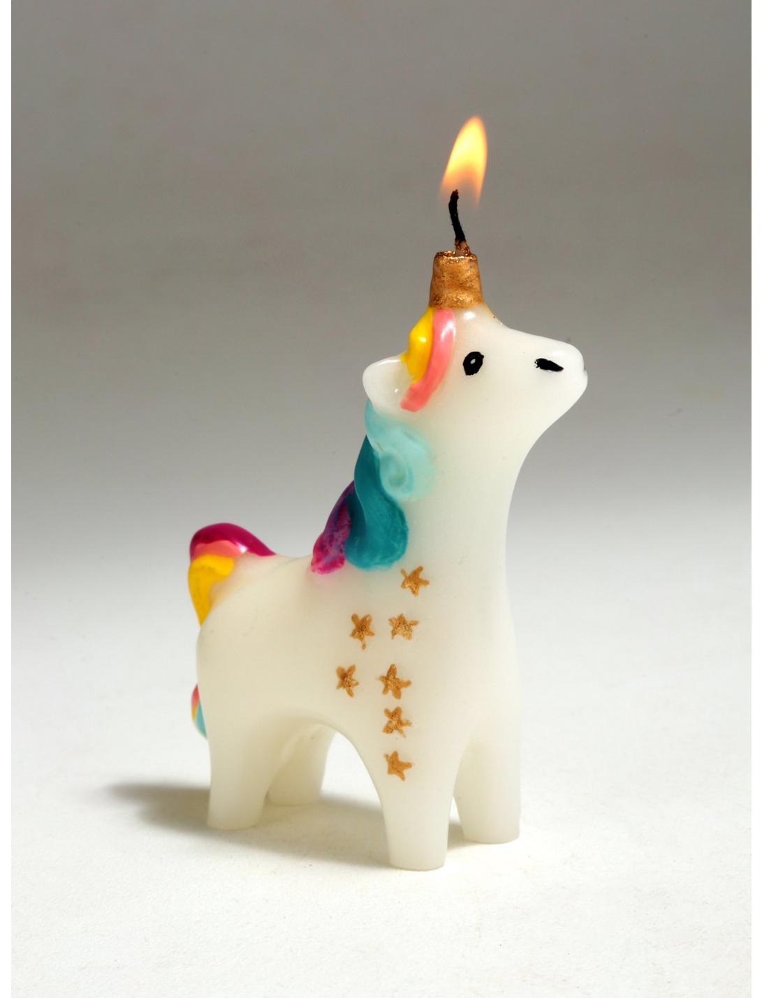 Make A Wish Unicorn Candle, , hi-res