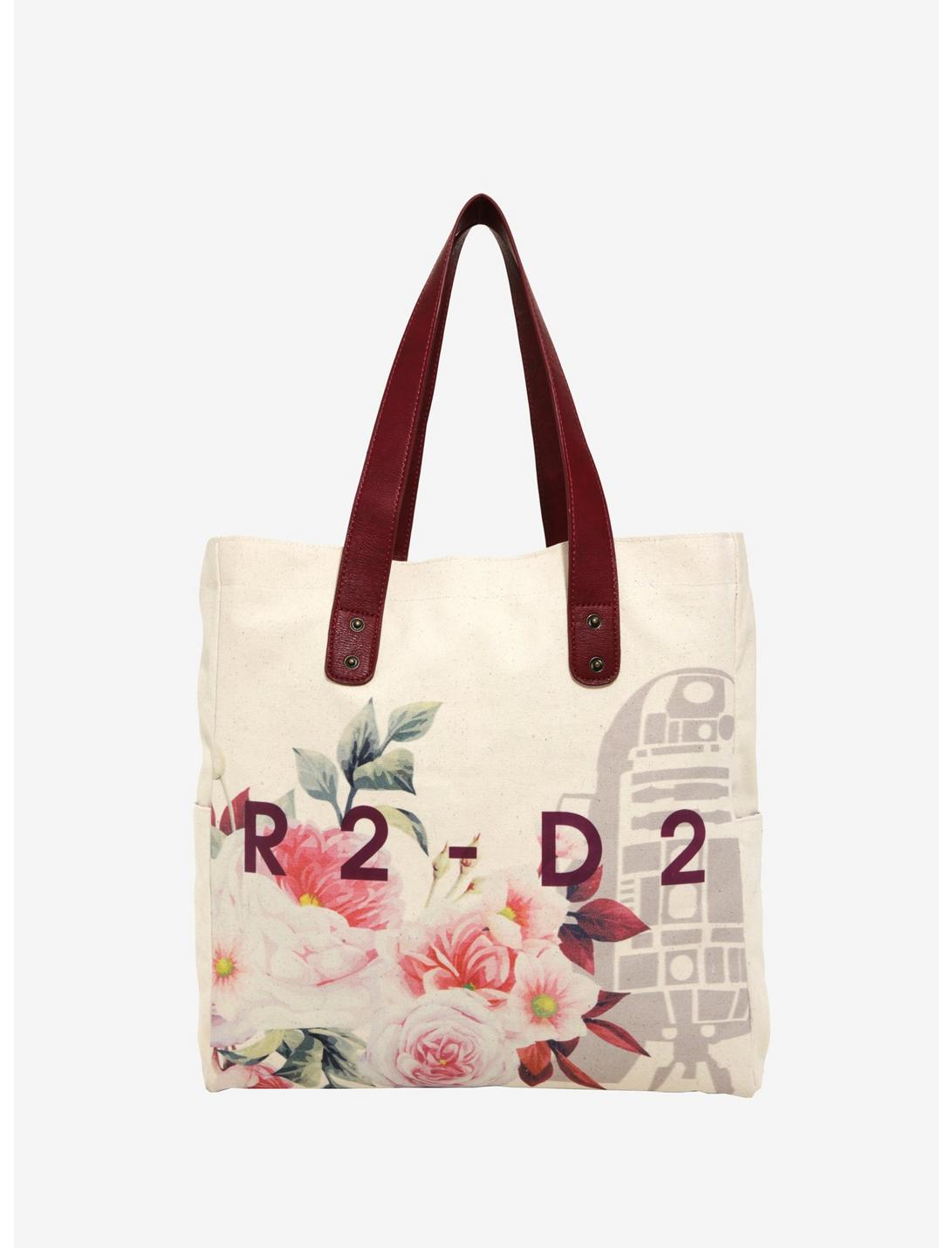Loungefly Star Wars R2-D2 Floral Canvas Tote - BoxLunch Exclusive, , hi-res