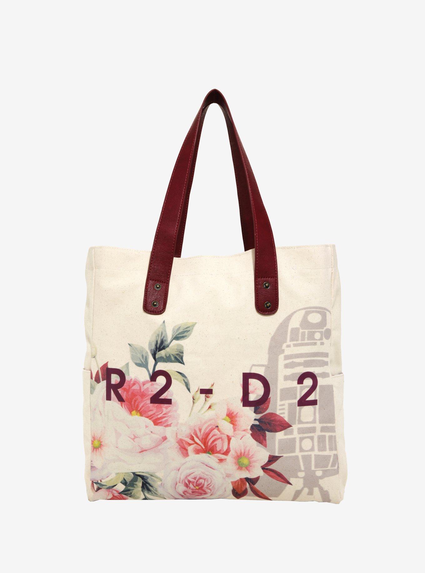 Loungefly Star Wars R2-D2 Floral Canvas Tote - BoxLunch Exclusive, , hi-res