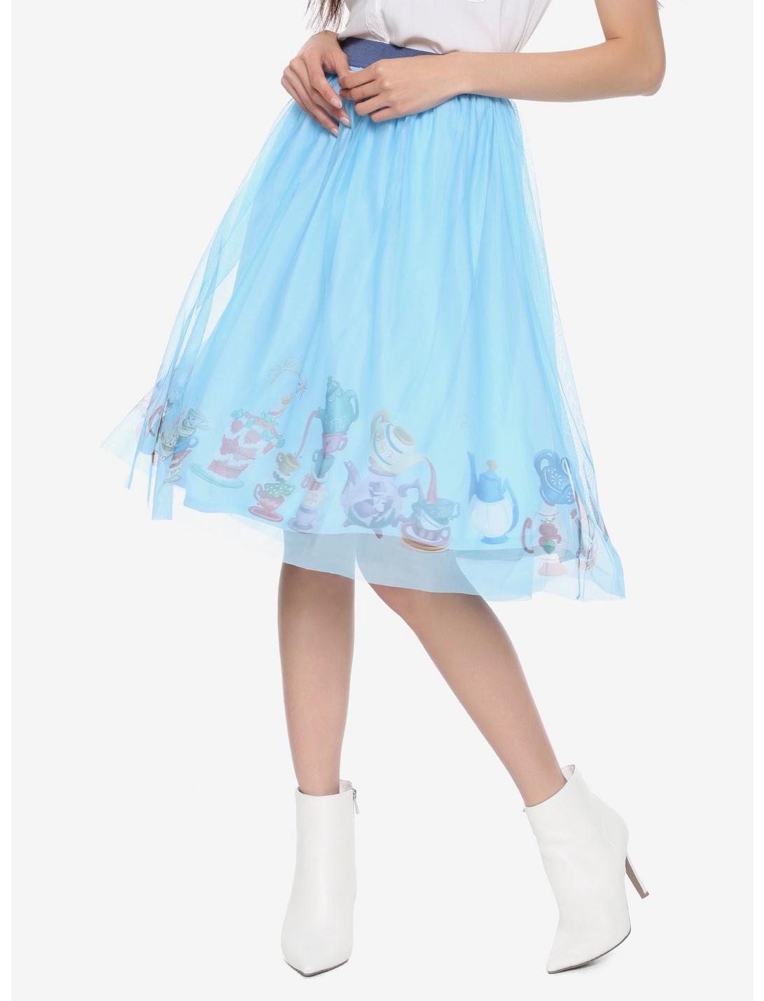 Disney Alice In Wonderland Border Print Skirt, MULTI, hi-res