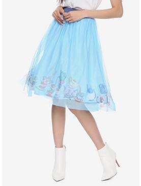 Plus Size Disney Alice In Wonderland Border Print Skirt, , hi-res