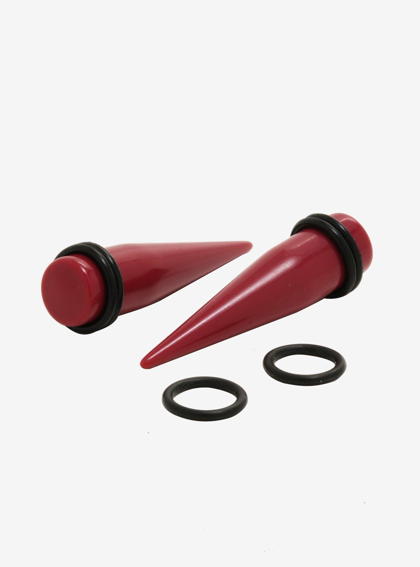 Acrylic Metallic Red Taper 2 Pack, RED, hi-res