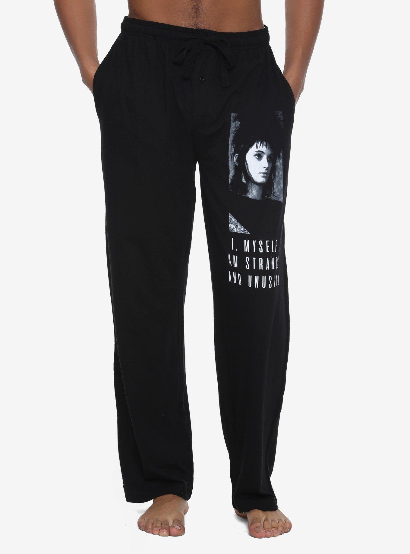 Beetlejuice Lydia Guys Pajama Pants, BLACK, hi-res