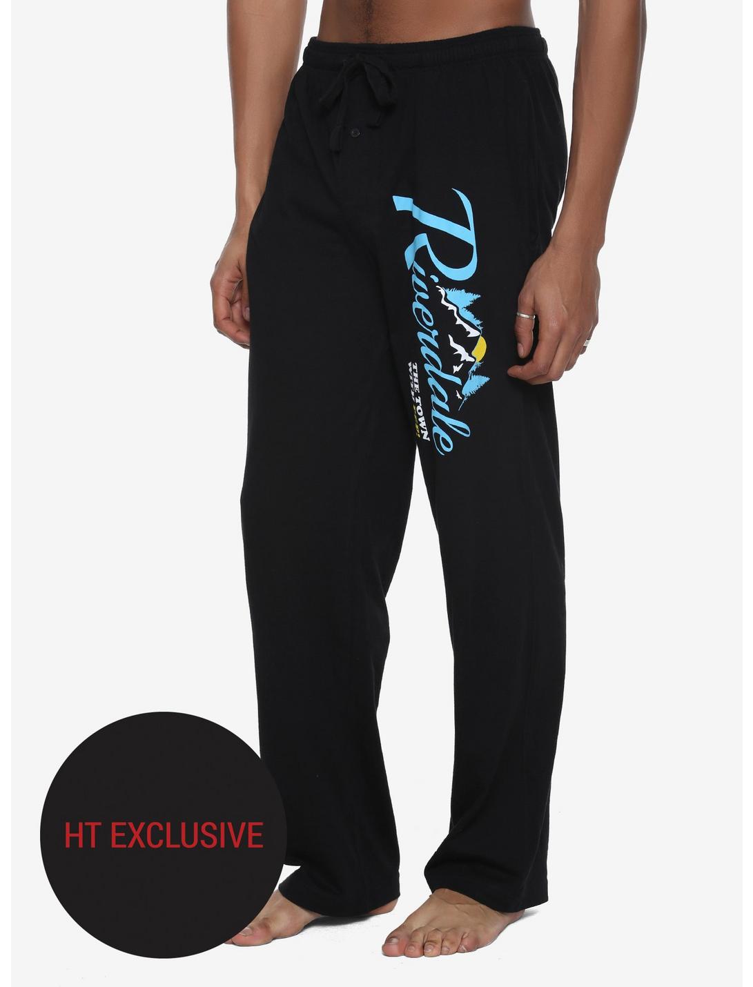 Riverdale Welcome To Riverdale Guys Pajama Pants Hot Topic Exclusive, BLACK, hi-res