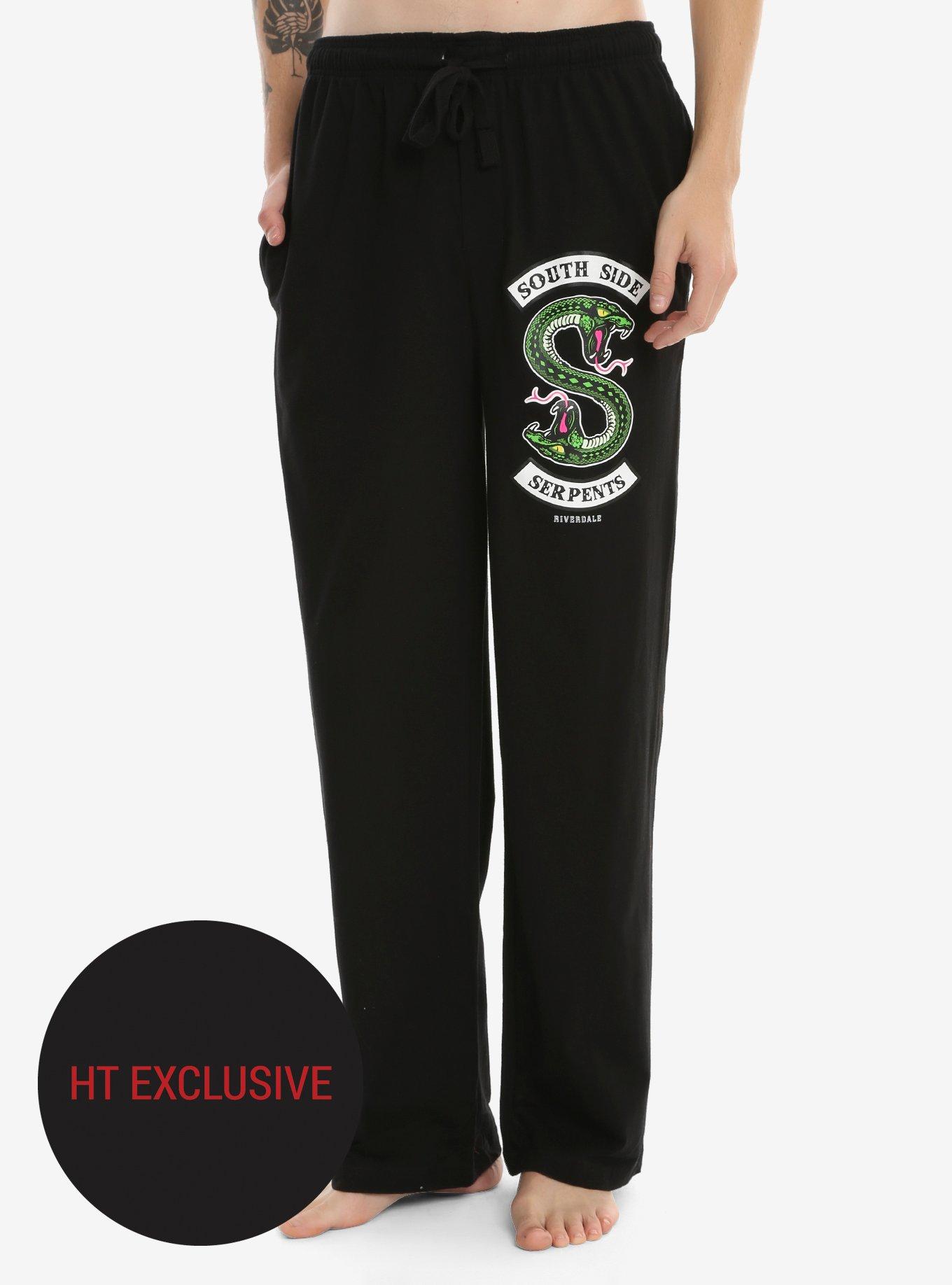 Riverdale Southside Serpents Guys Pajama Pants Hot Topic Exclusive, BLACK, hi-res