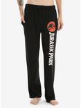 Jurassic Park Logo Guys Pajama Pants, BLACK, hi-res