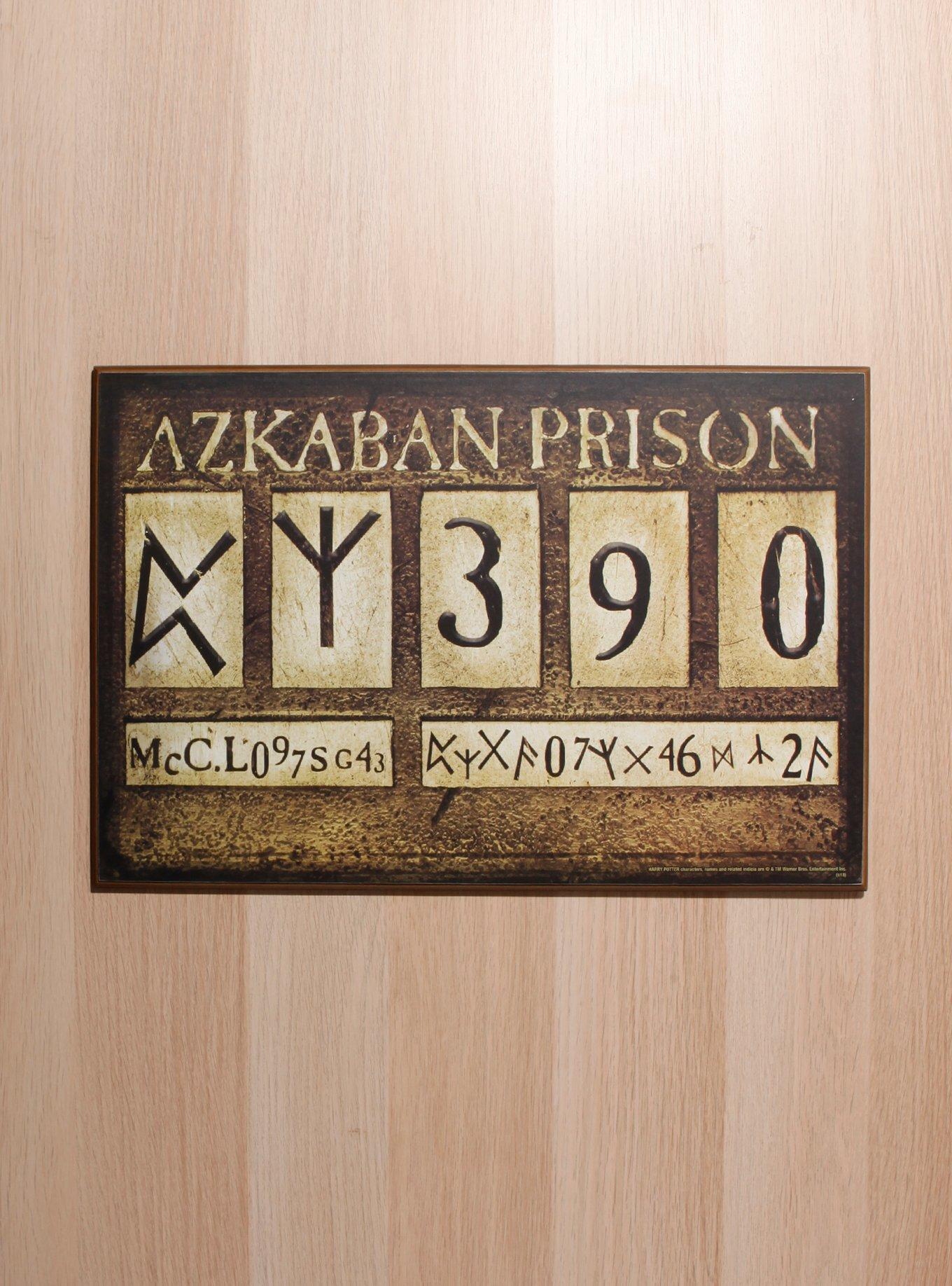 Harry Potter Azkaban Prison Placard Wood Wall Art | Hot Topic