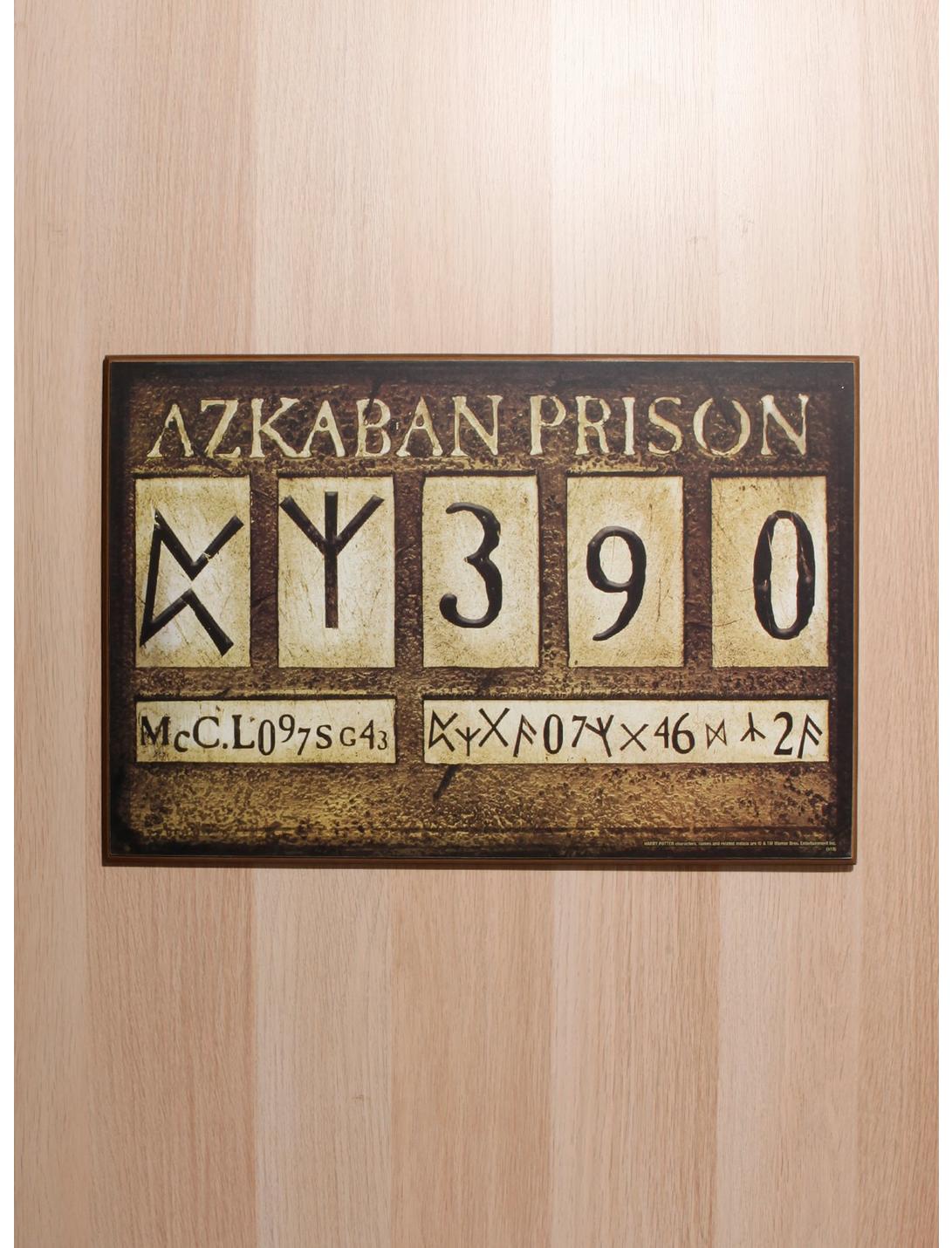 Harry Potter Azkaban Prison Placard Wood Wall Art, , hi-res