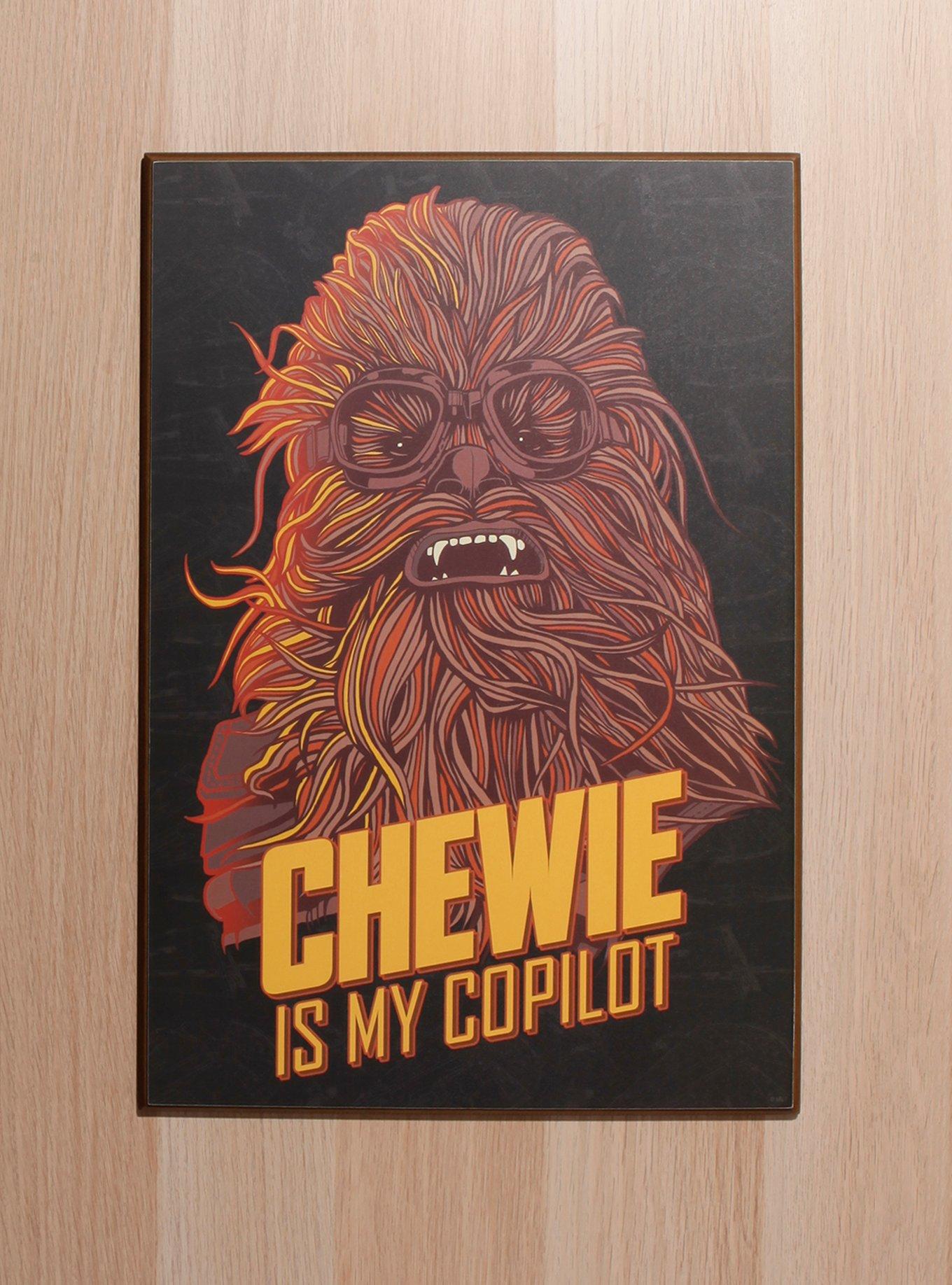 Star Wars Chewie Is My Copilot Wood Wall Art, , hi-res