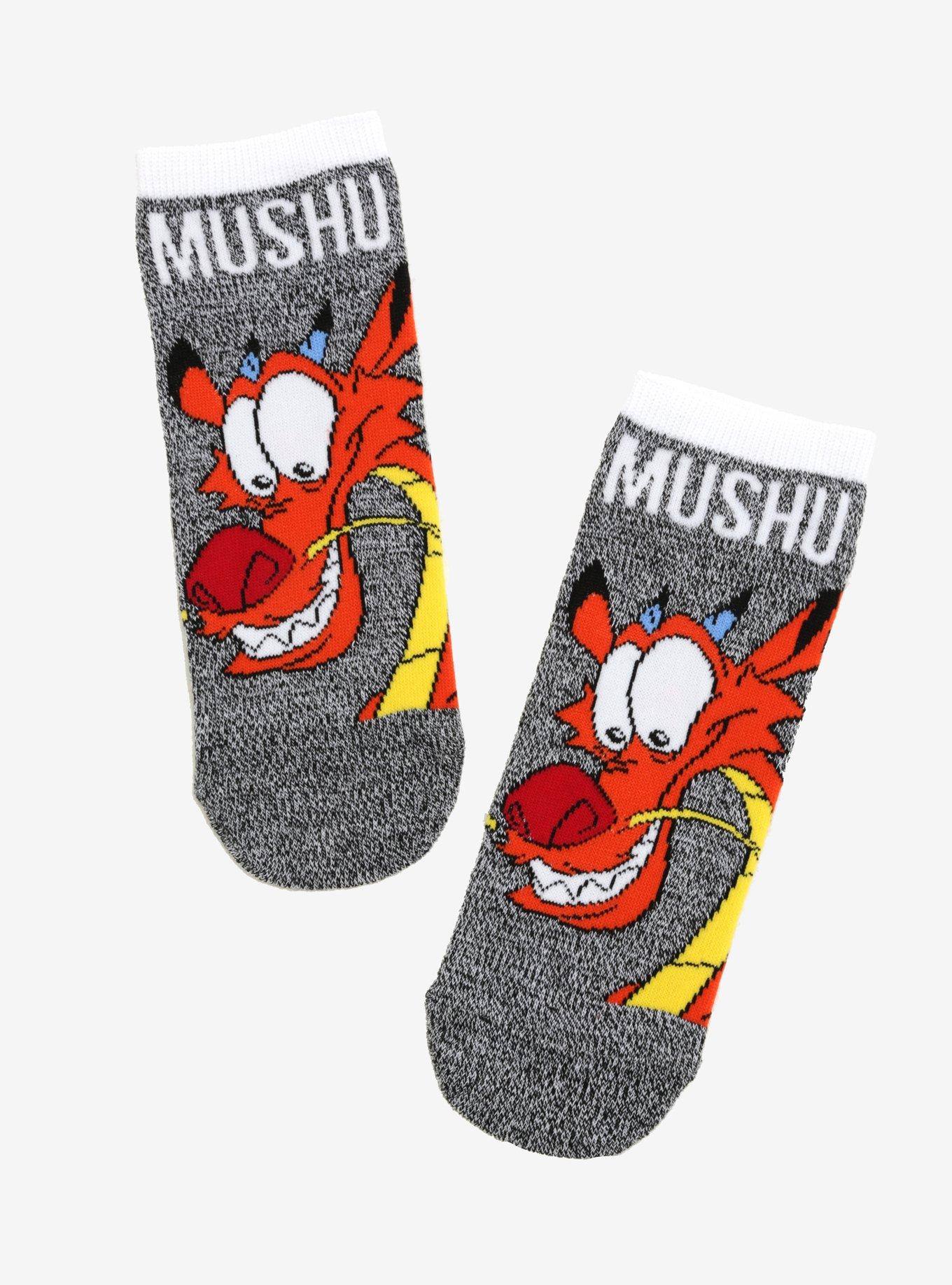 Disney Mulan Mushu No-Show Socks, , hi-res