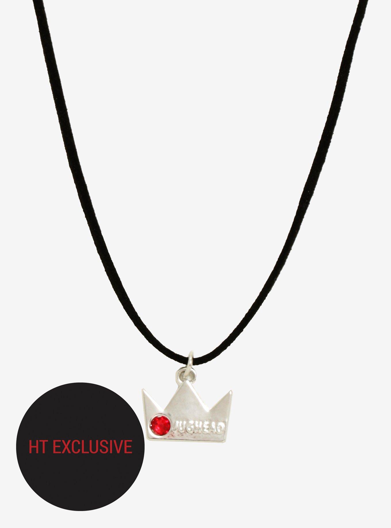 Riverdale Jughead Red Jewel Crown Necklace Hot Topic Exclusive, , hi-res