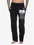 Supernatural Team Dean Guys Pajama Pants, BLACK, hi-res