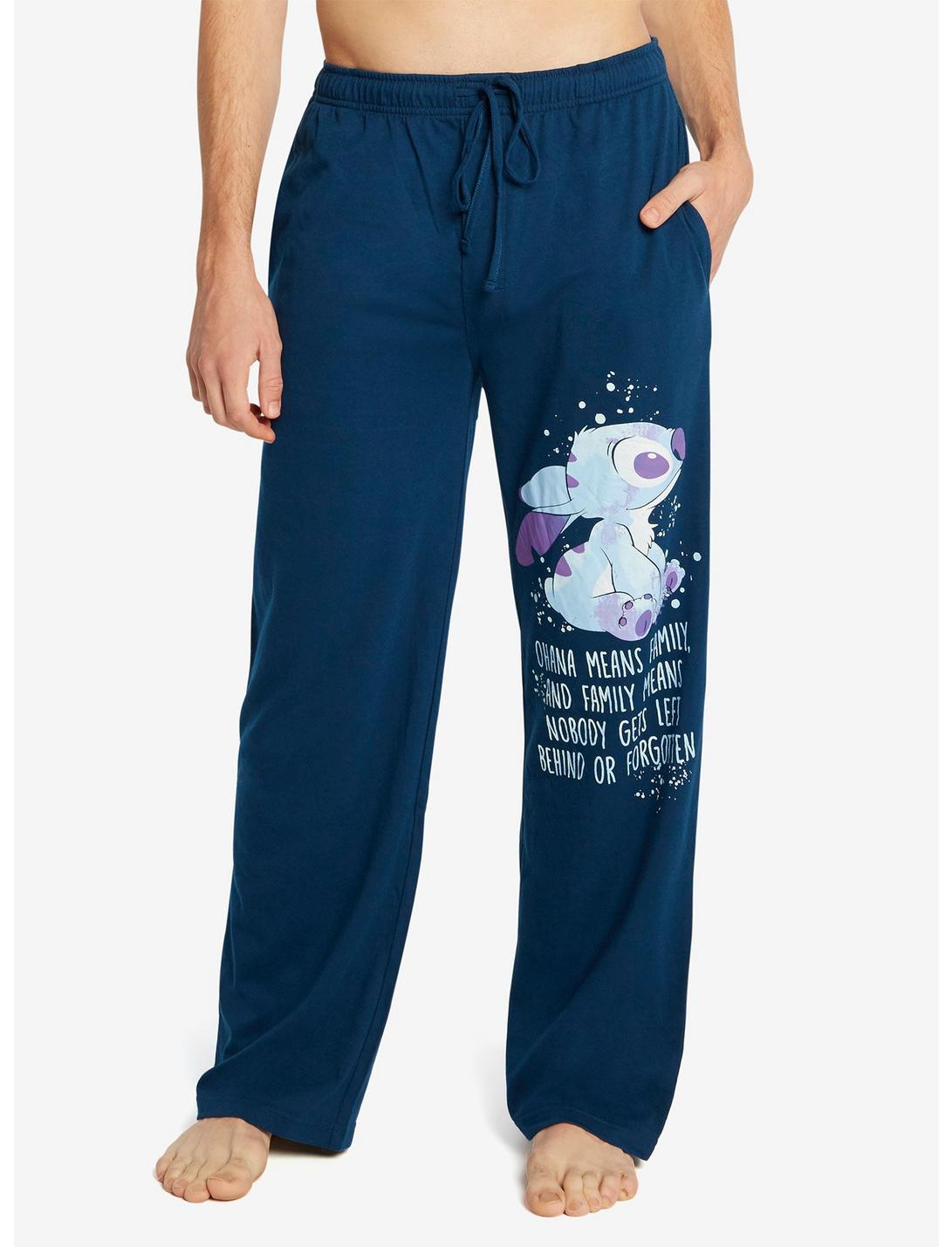 Disney Lilo & Stitch Ohana Guys Pajama Pants, NAVY, hi-res