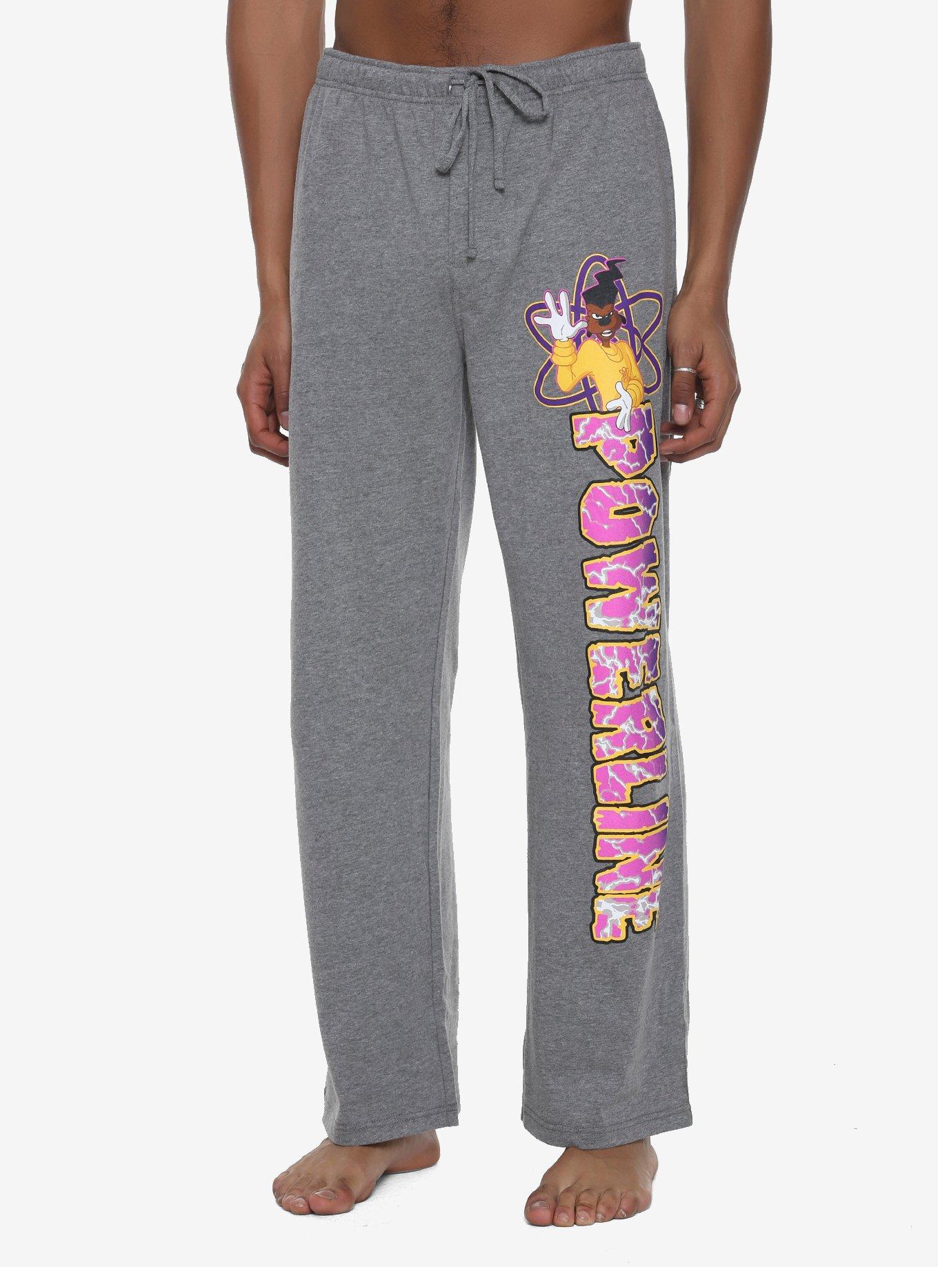 Disney A Goofy Movie Powerline Lightening Guys Pajama Pants Hot