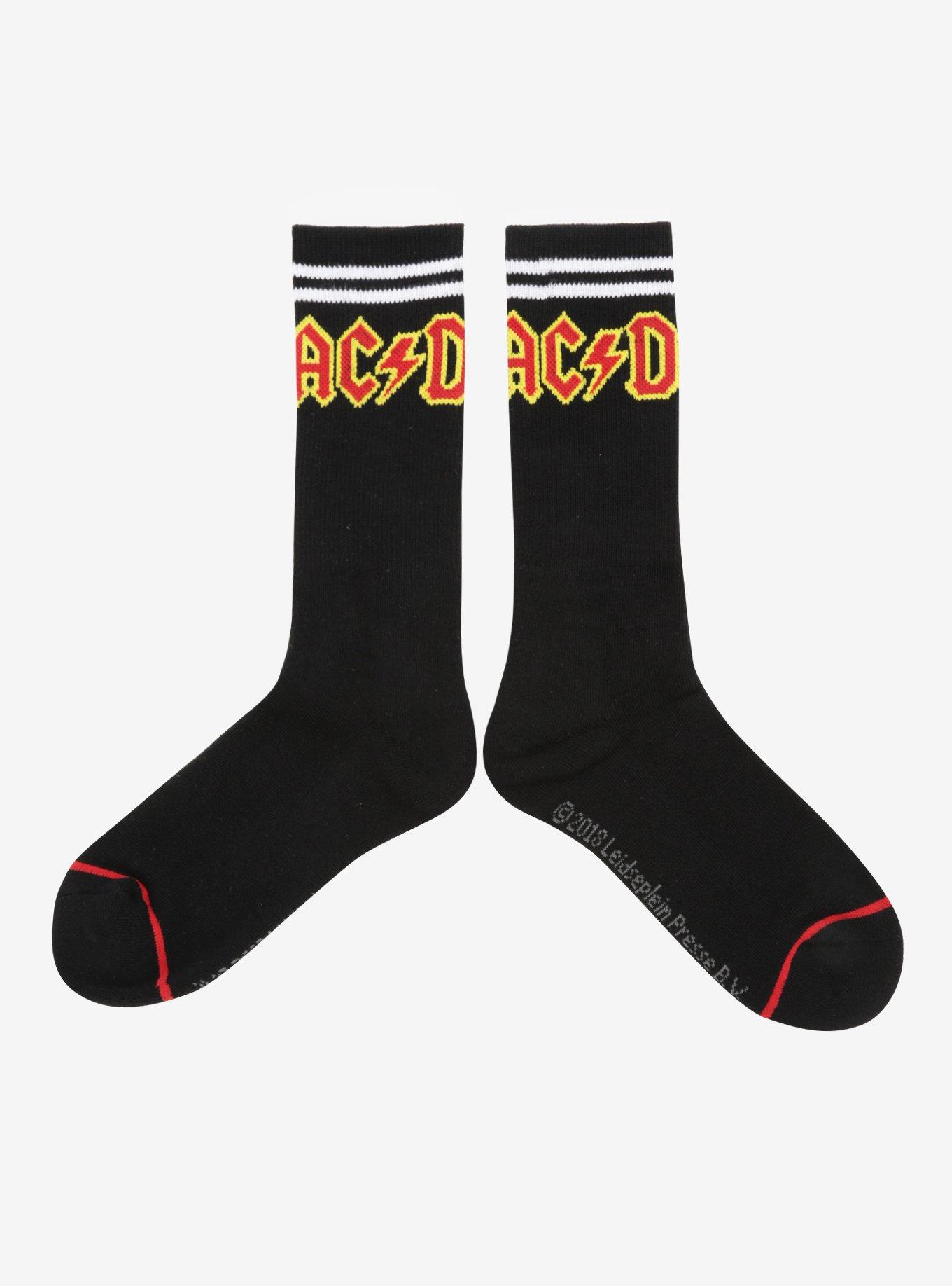 AC/DC Varsity Crew Socks | Hot Topic