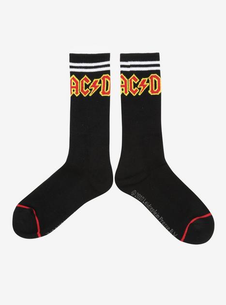 AC/DC Varsity Crew Socks | Hot Topic