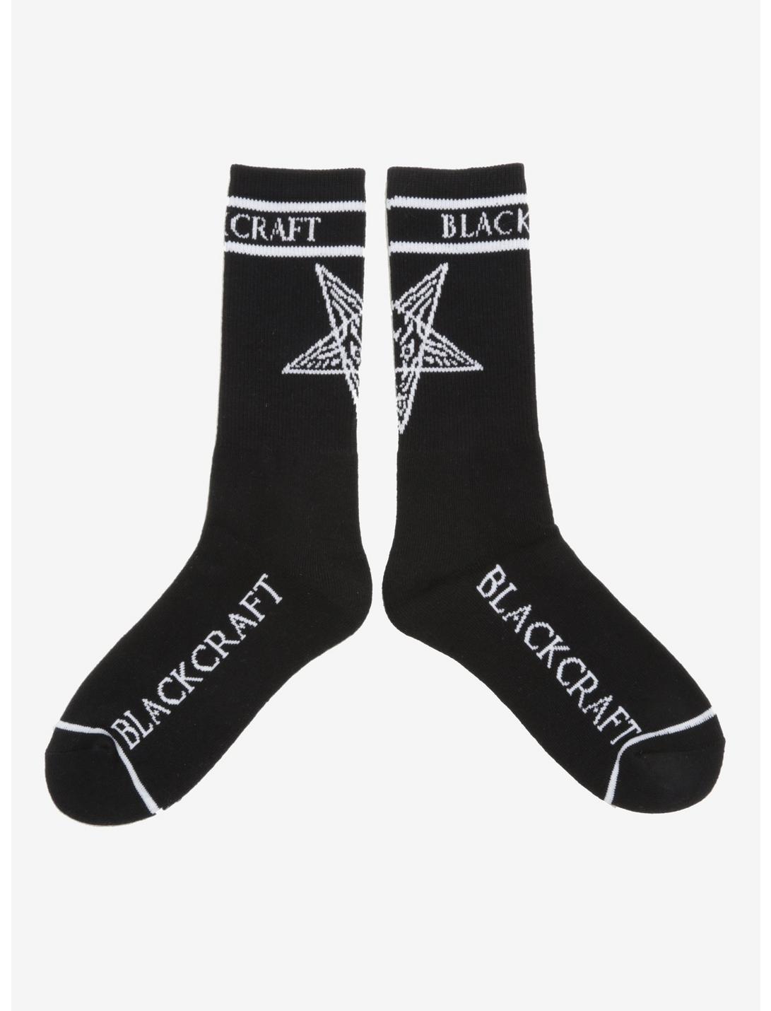 Blackcraft Baphomet Varsity Crew Socks, , hi-res