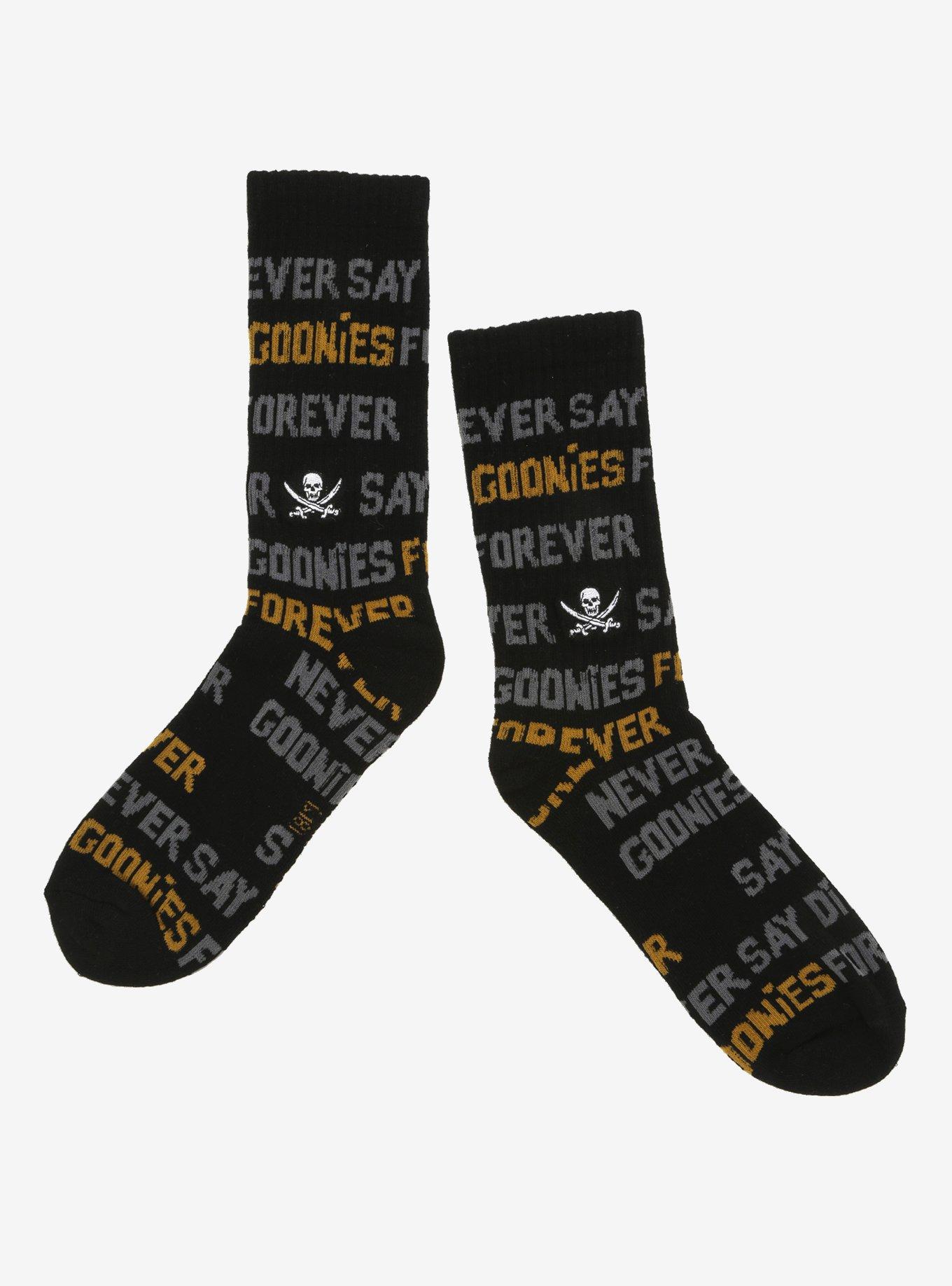 Goonies Never Say Die Crew Socks, , hi-res