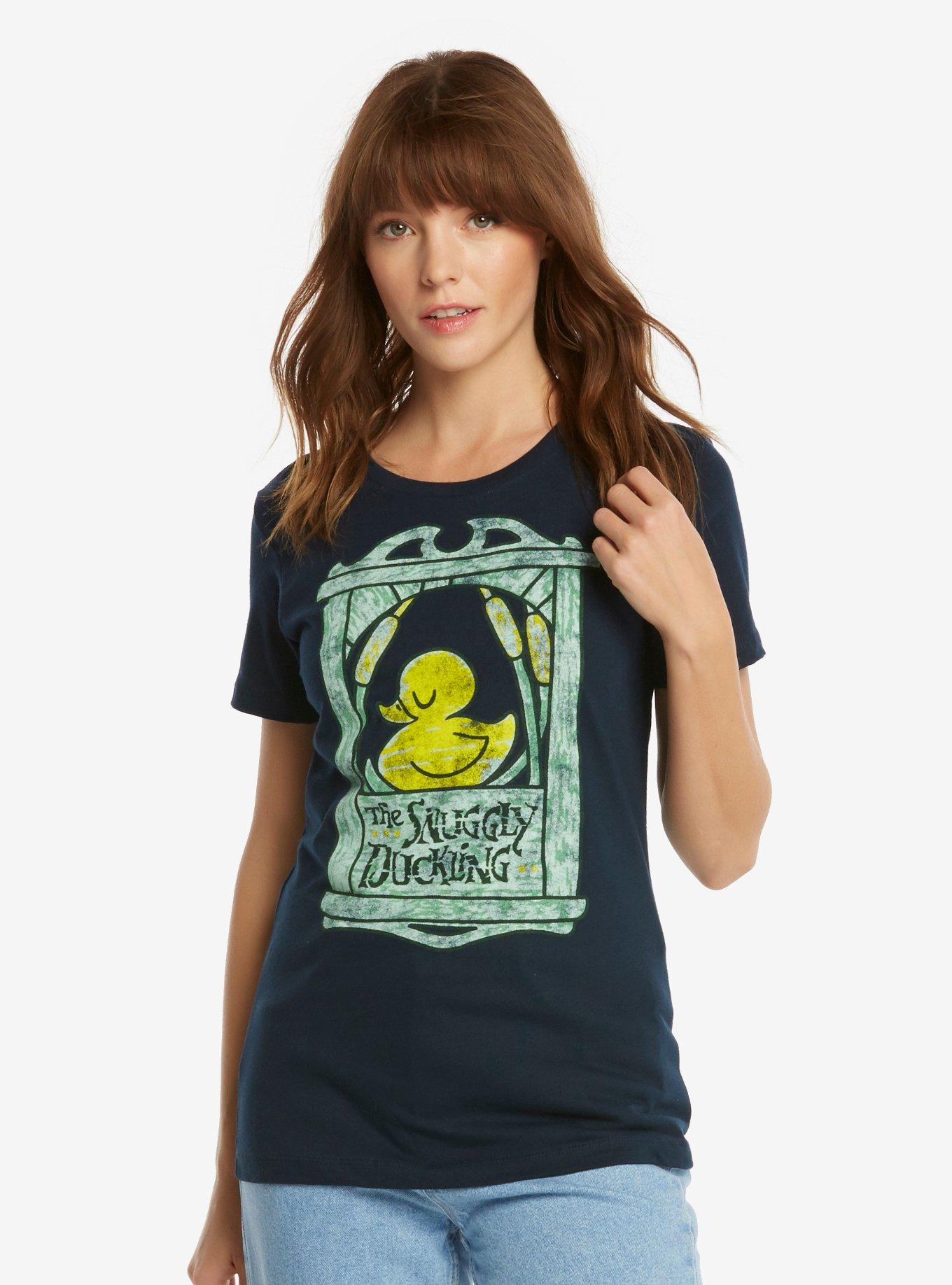 Disney Tangled Snuggly Duckling Womens Tee - BoxLunch Exclusive, AIRY BLUE, hi-res