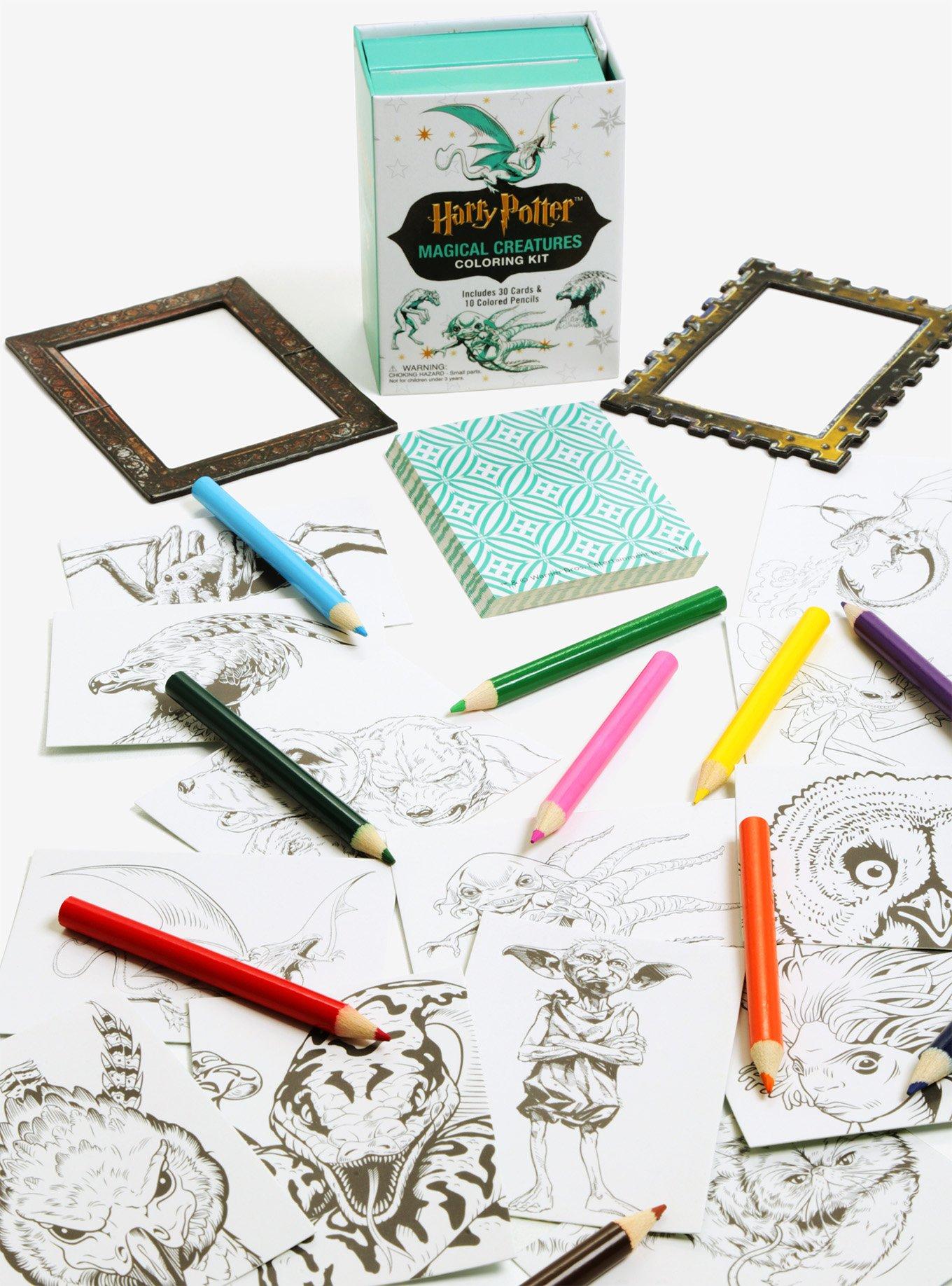 Harry Potter Magical Creatures Coloring Kit | BoxLunch