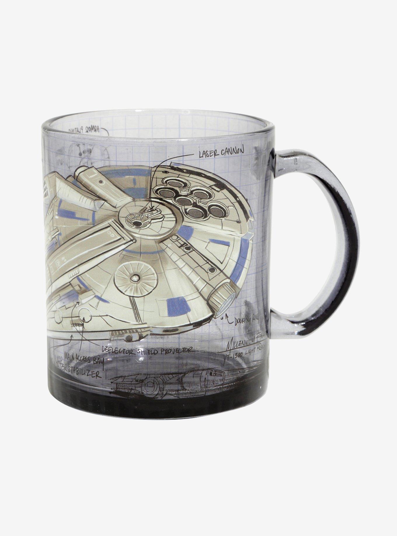 Star Wars Millennium Falcon Glass Mug, , hi-res