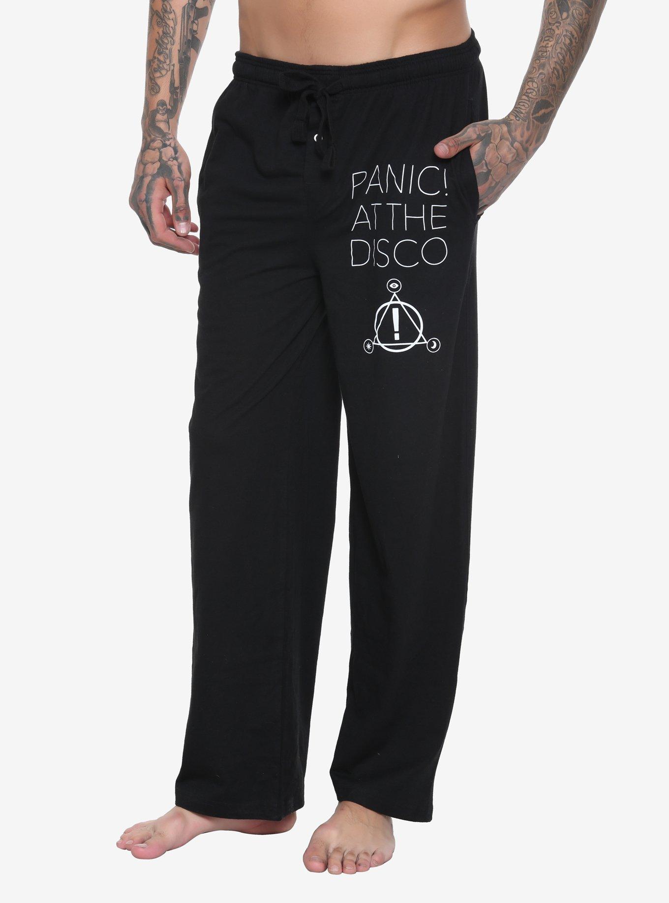Panic! At The Disco Guys Pajama Pants, BLACK, hi-res