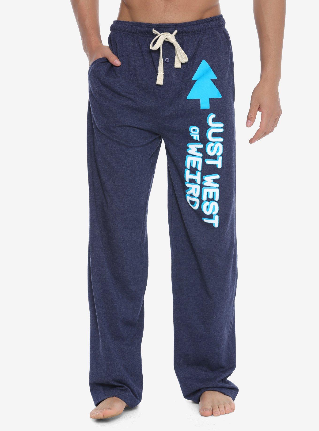 Gravity Falls Just West Of Weird Guys Pajama Pants, NAVY, hi-res