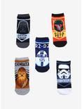 Star Wars Colorblock No-Show Socks 5 Pair, , hi-res