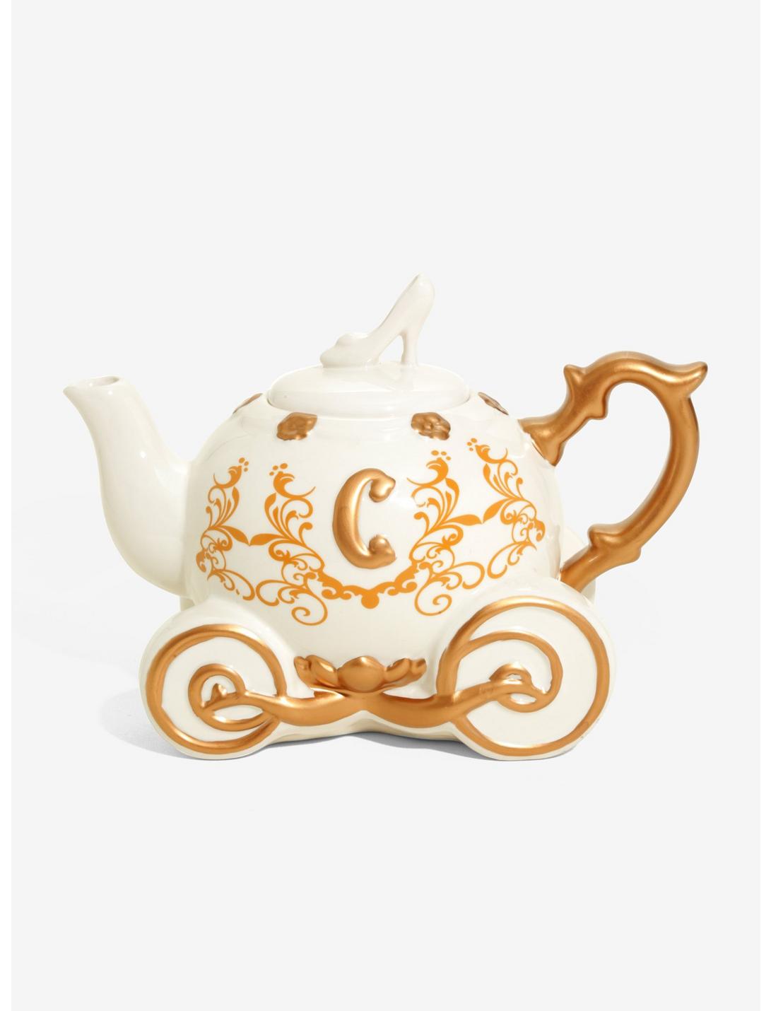 Disney Princess Cinderella Carriage Ceramic Teapot, , hi-res