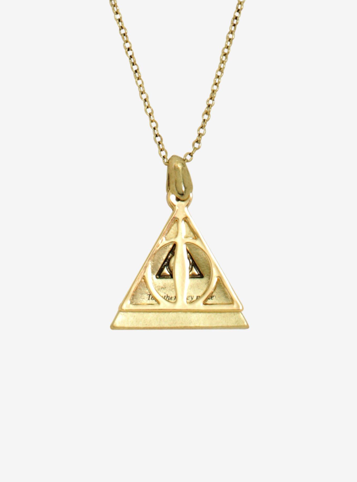 Harry Potter Deathly Hallows Secret Message Necklace, , hi-res