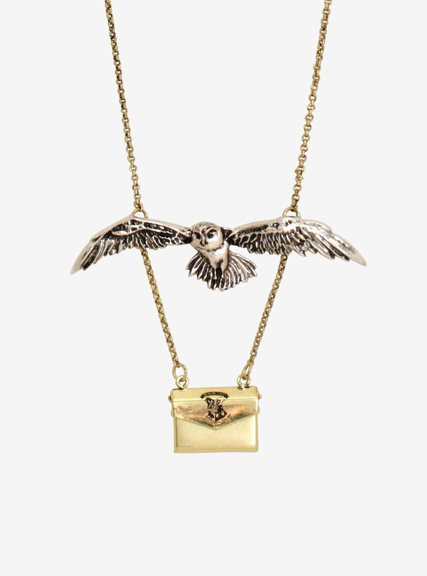 Harry Potter Hedwig Hogwarts Letter Necklace, , hi-res