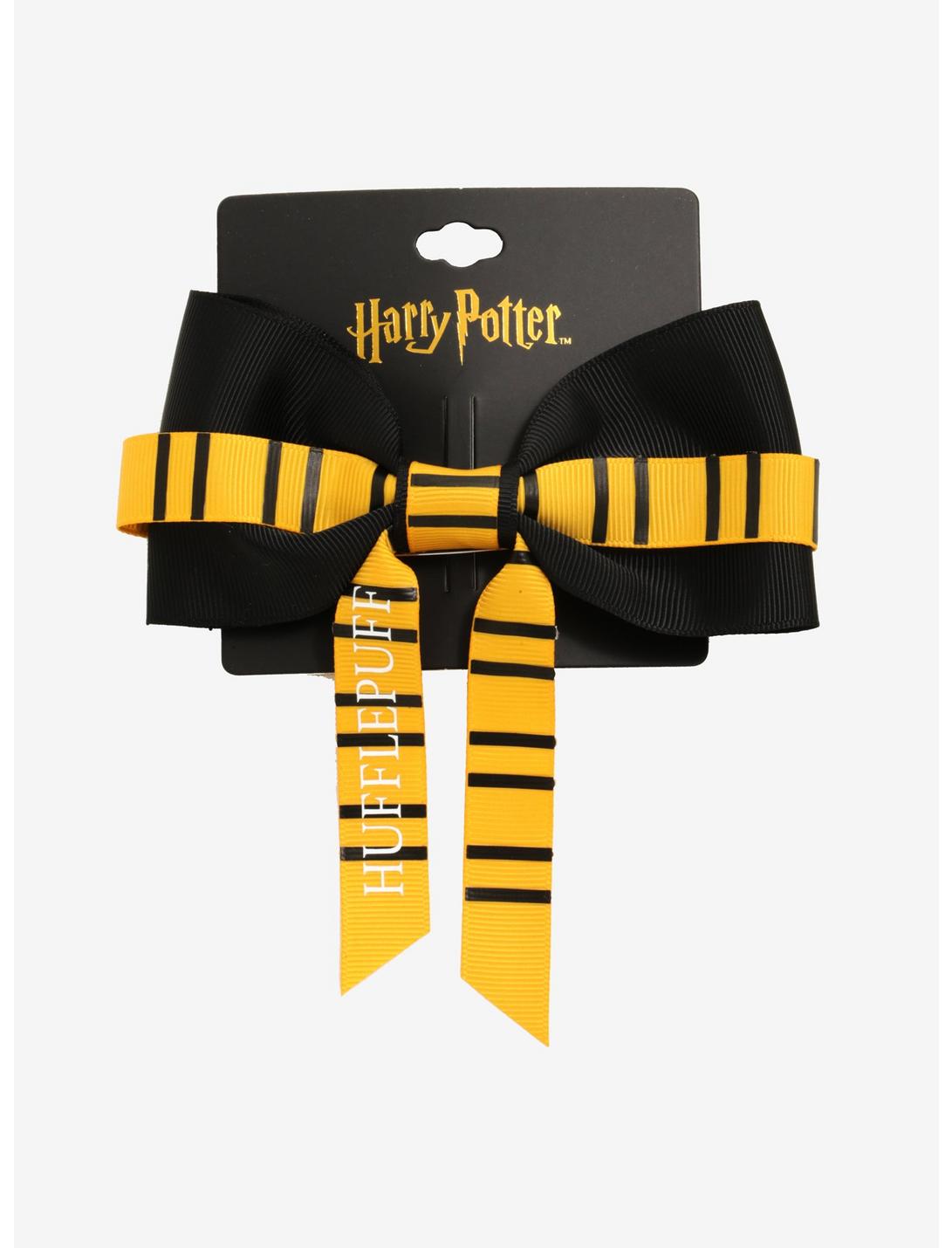 Harry Potter Hufflepuff Scarf Hair Bow, , hi-res