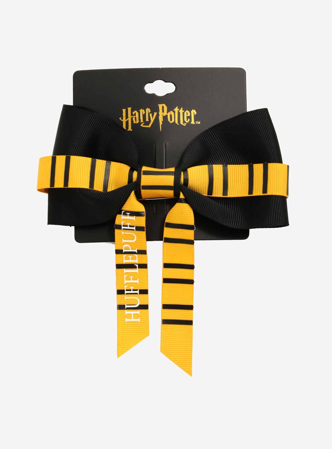 Harry Potter Hufflepuff Scarf Hair Bow, , hi-res