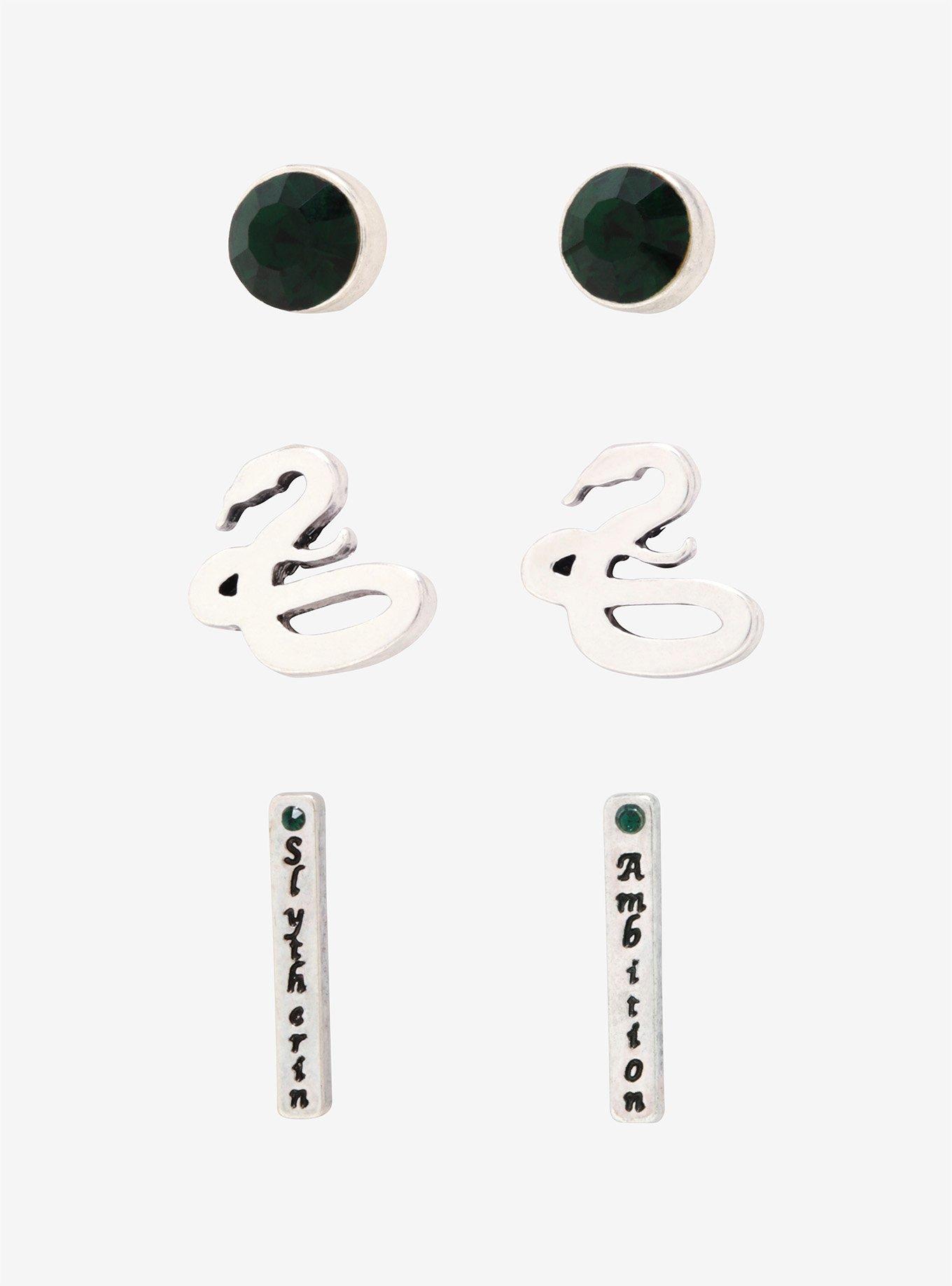 Harry Potter Slytherin Earring Set, , hi-res