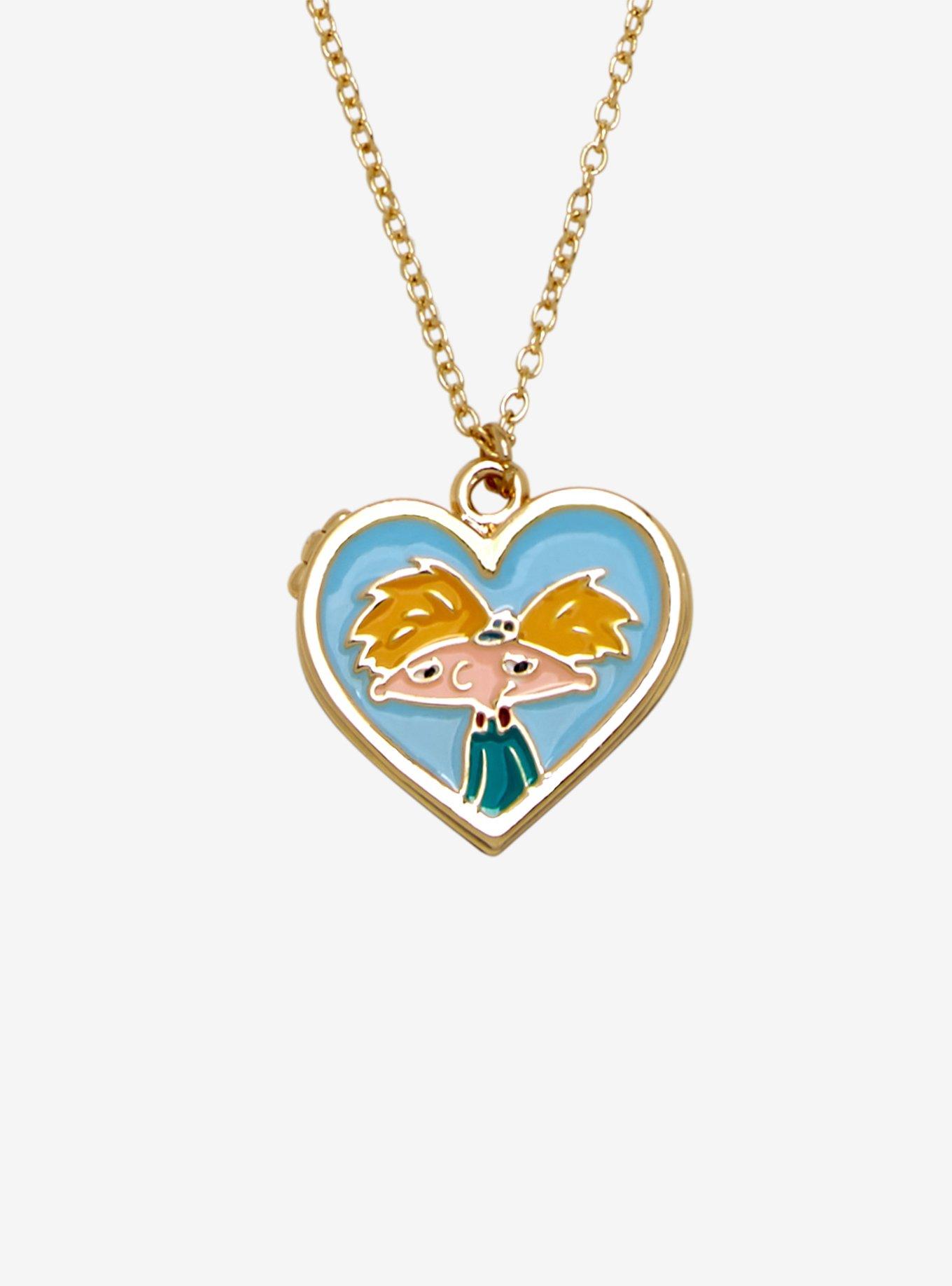 Hey Arnold! Heart Locket Necklace, , hi-res