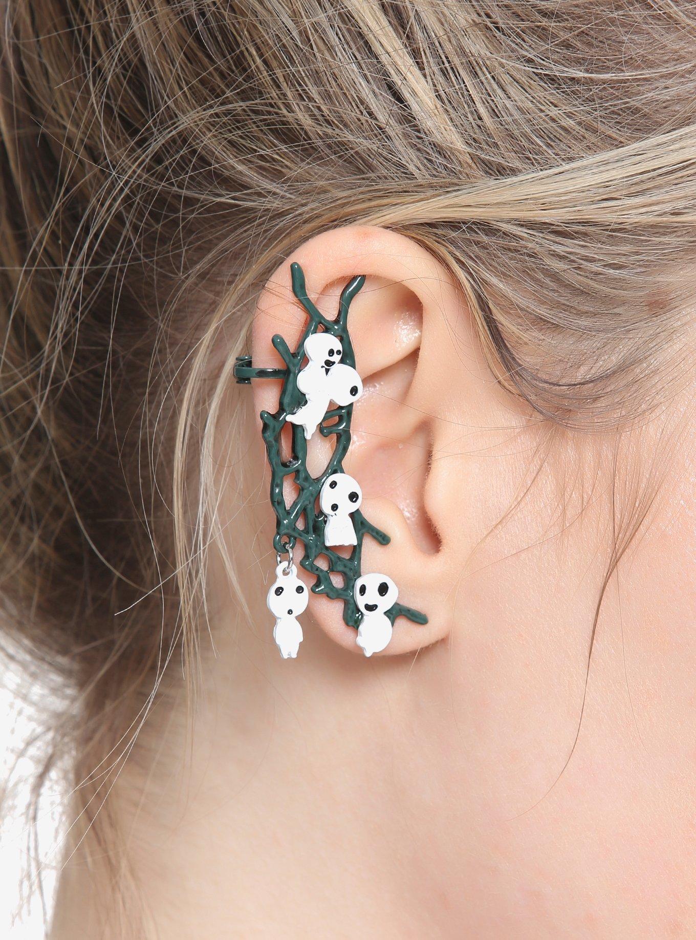 Her Universe Studio Ghibli Princess Mononoke Kodama Branch Ear Cuff, , hi-res