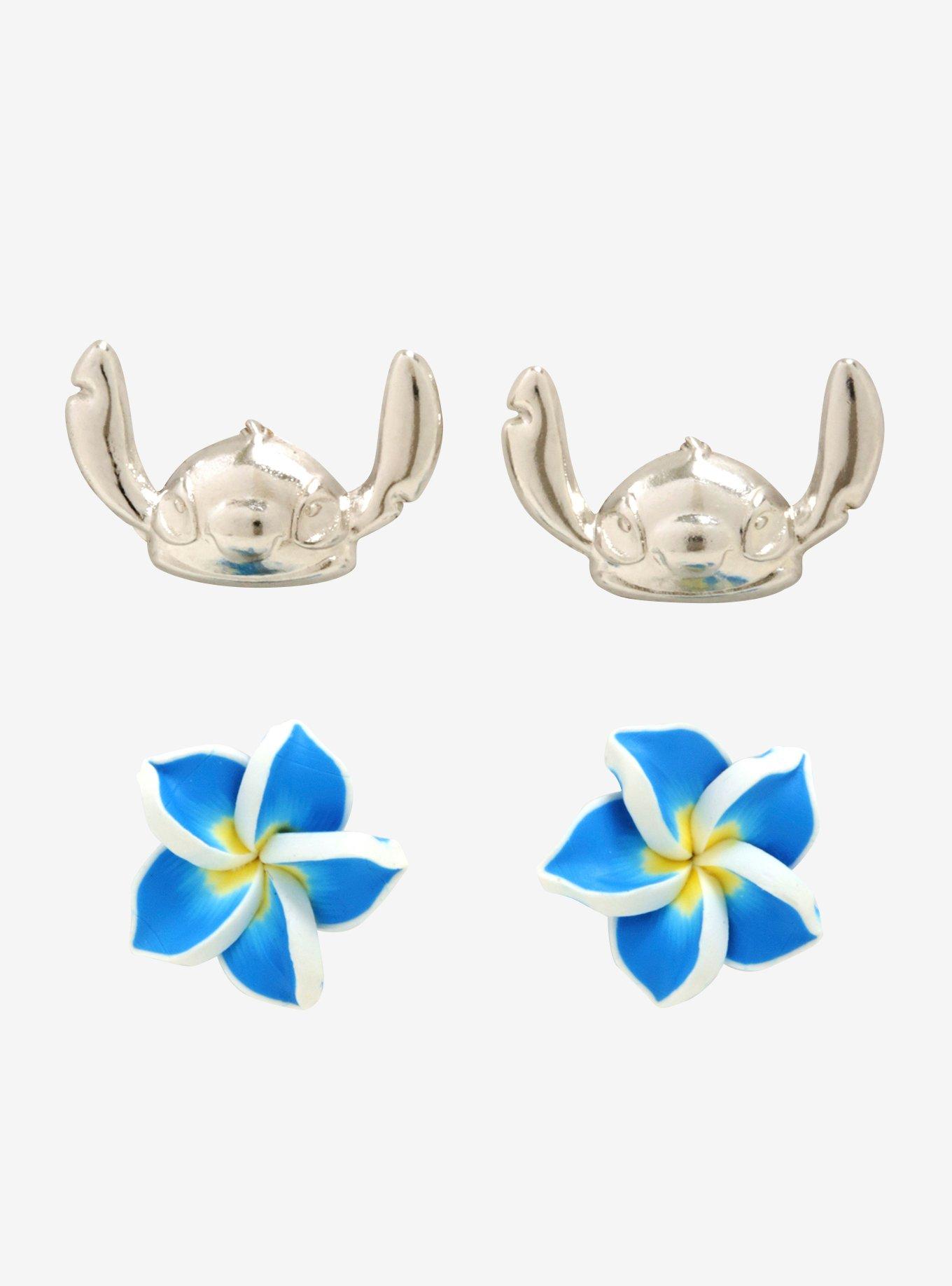 Disney Lilo & Stitch Hibiscus Earring Set, , hi-res