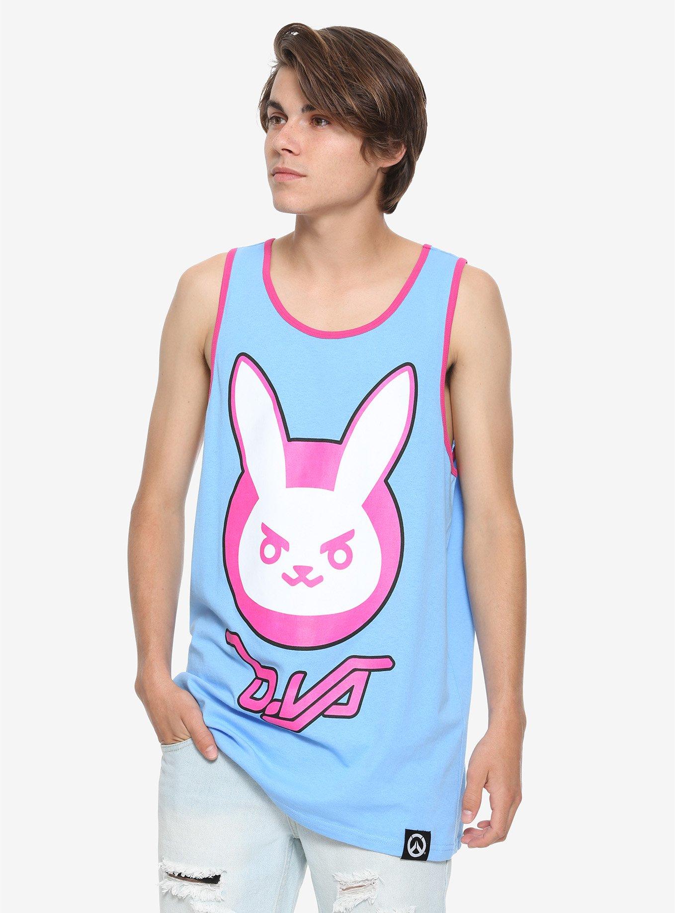 Overwatch D.Va Ringer Tank Top, ROYAL BLUE, hi-res