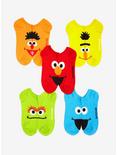 Sesame Street Faces No-Show Socks 5 Pair, , hi-res
