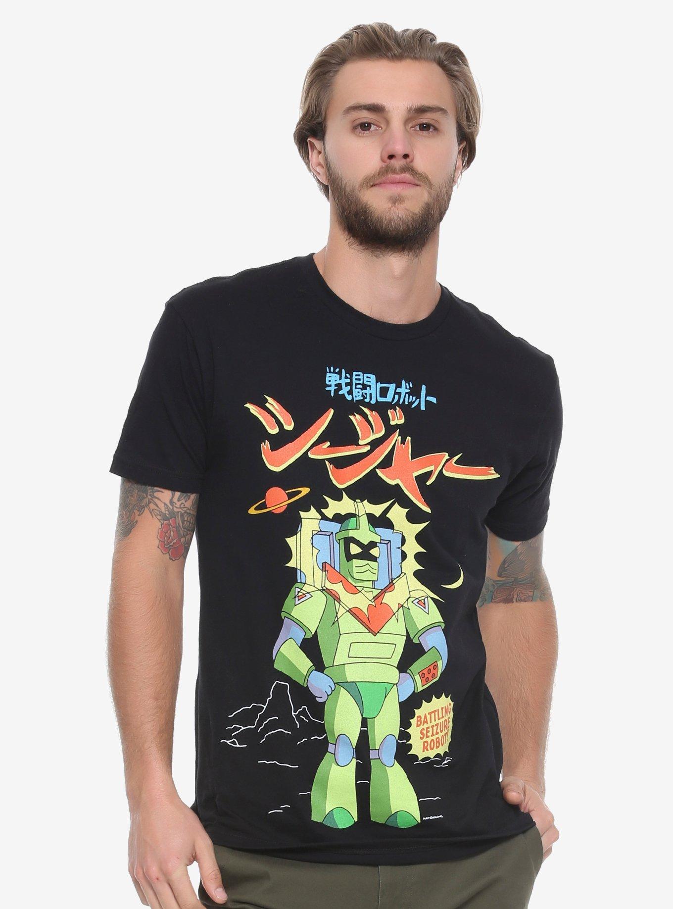 The Simpsons Seizure Robot T-Shirt - BoxLunch Exclusive, BLACK, hi-res