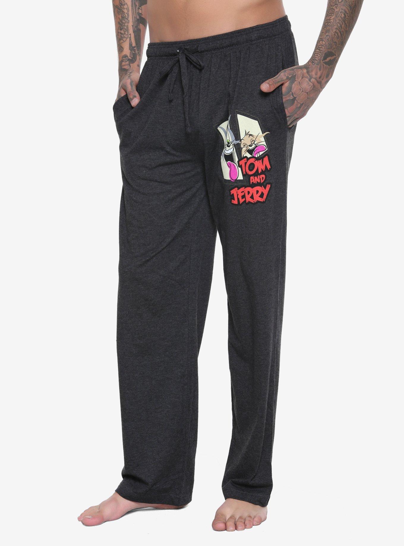 Tom And Jerry Guys Pajama Pants, BLACK, hi-res