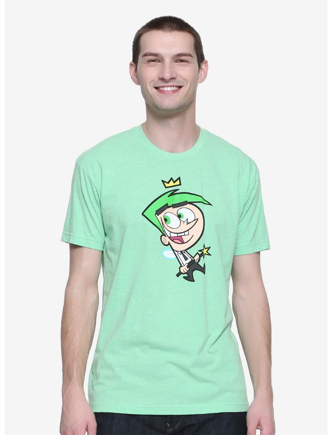 The Fairly OddParents Cosmo Couples T-Shirt - BoxLunch Exclusive, GREEN, hi-res